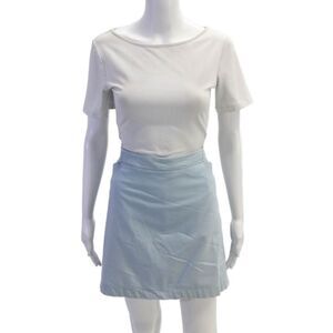 Nike Golf Womens Four Pocket Zip Up Mini Activewear Skort Light Blue Size 14